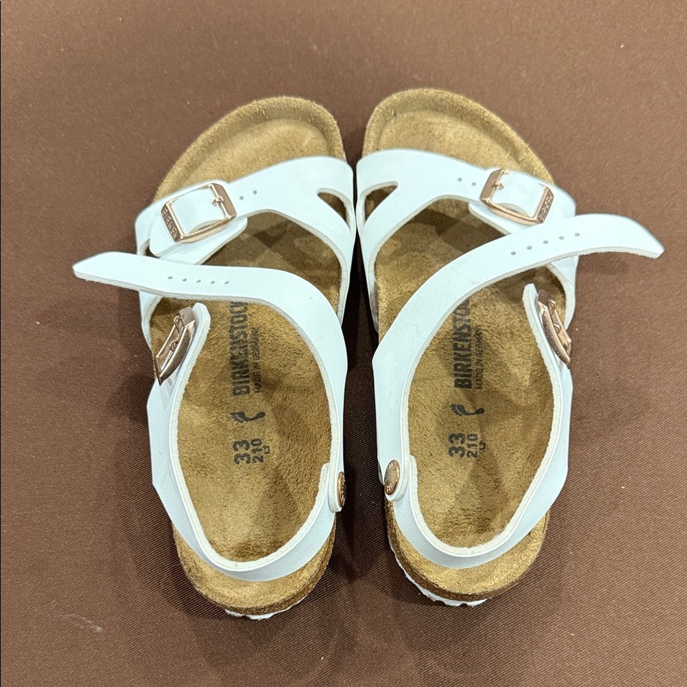 Birkenstock Kids White Size 33 Sandals     Rio AS Kids
Birko-Flor